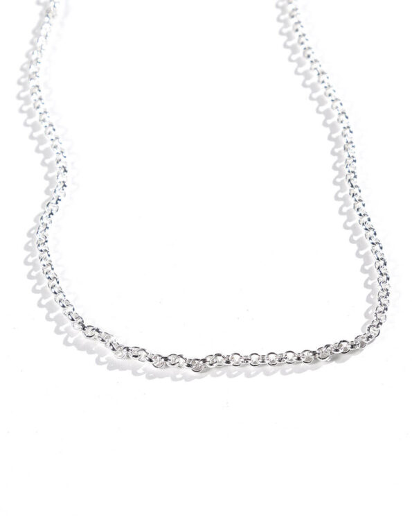 18″ sterling silver Rolo chains, a perfect gift for wife, mom, grandma. Personalize necklace with a charm of their choice