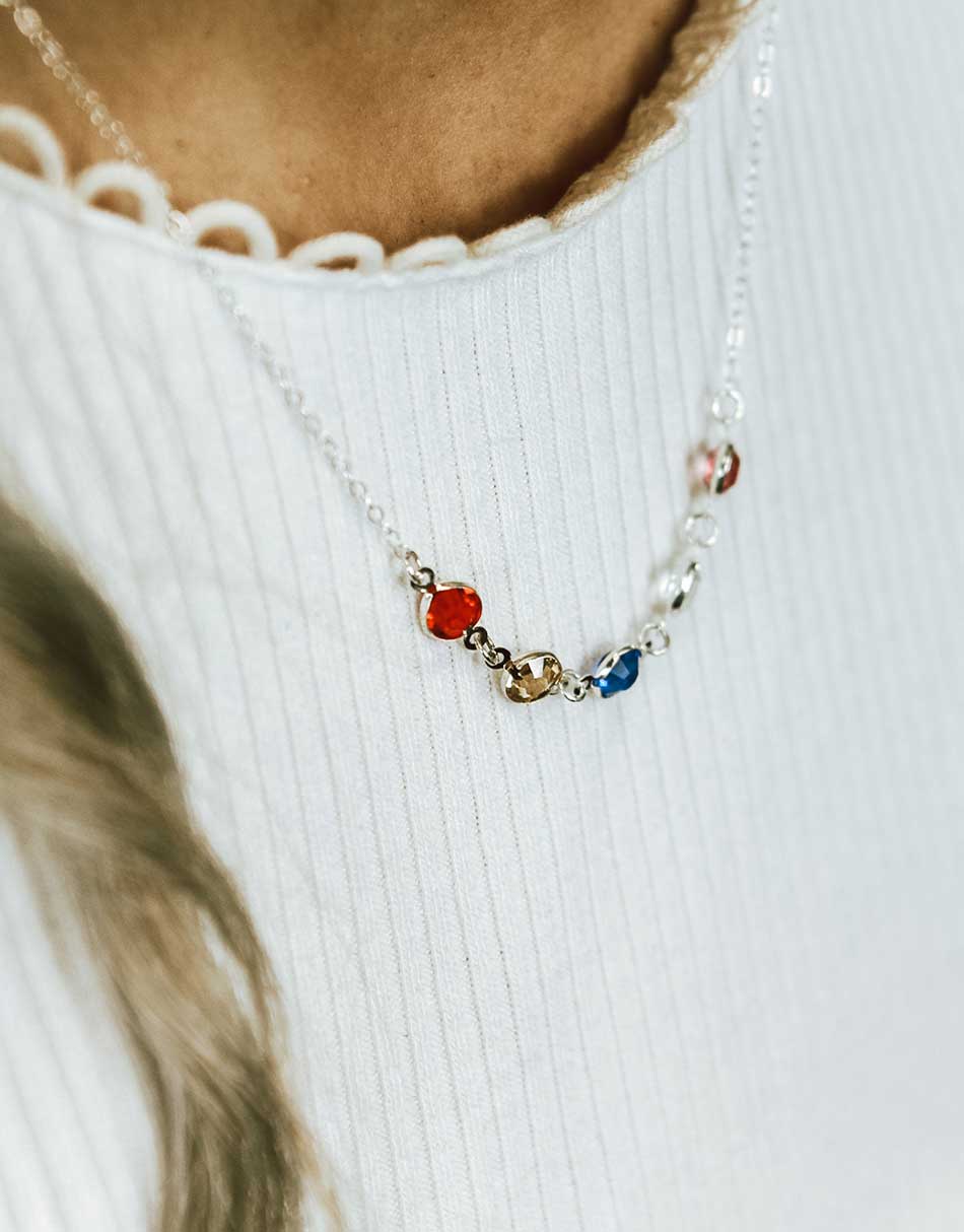 sterling-silver-connected-birthstone-necklace-model-4