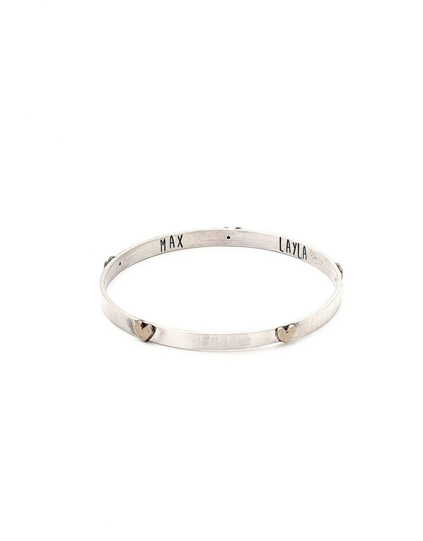 Surrounded With Love Secret Message Bangle